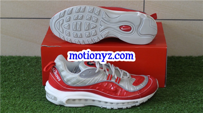 Nike Air Max 98 Supreme Red Silver